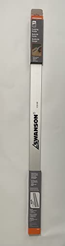 Swanson Tool Co 100 Inch Anodized Aluminum Cutting Guide for Carpentry Professionals with Joiner Bar, C-Clamps, and Thum