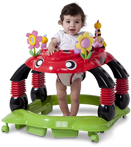 Delta Children Lil Play Station 4-in-1 Activity Walker - Rocker, Activity Center, Bouncer, Walker - Adjustable Seat Heig