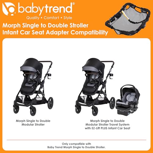 Baby Trend Morph Single to Double Stroller - Versatile Adapter for Safety and Comfort
| Baby Trend Morph Stroller - Eas