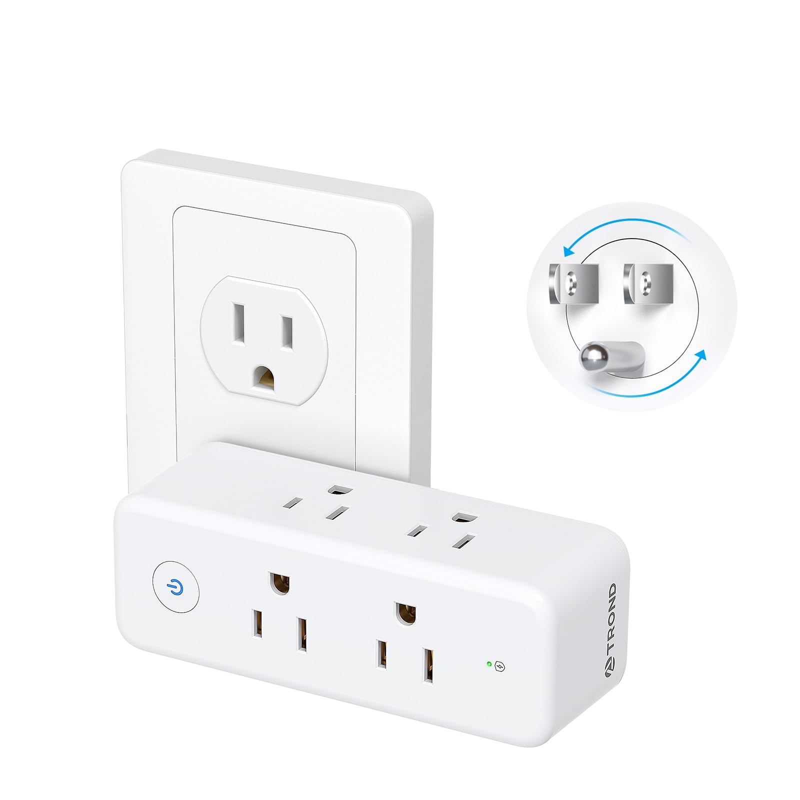 TROND Surge Protector Outlet Extender for Home Office Travel